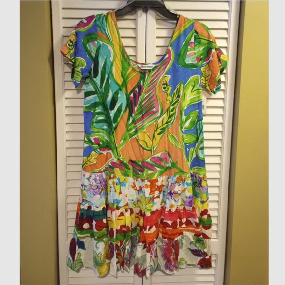 Jams World Dresses & Skirts - New with Tags Jams World Hattie Dress, Size XS, Fern Ridge Pattern